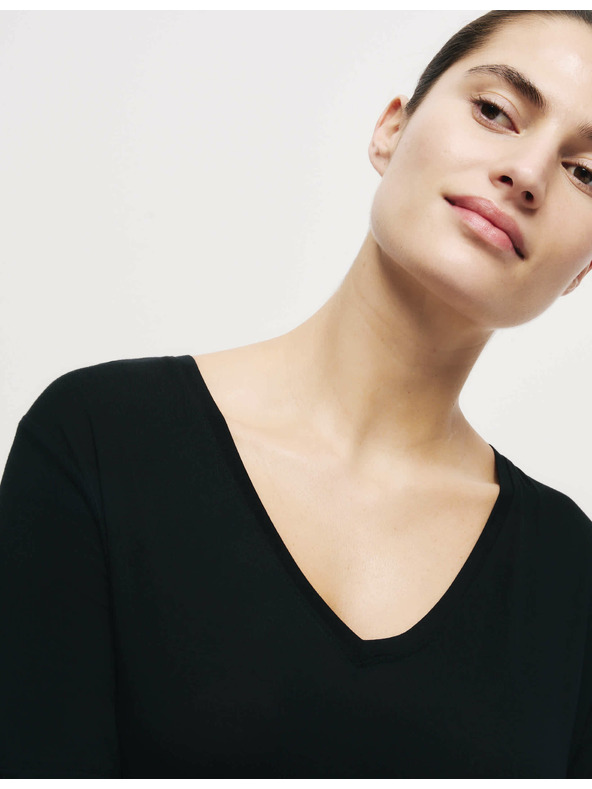 Marks & Spencer Nočná košeľa s čipkou Marks & Spencer čierna