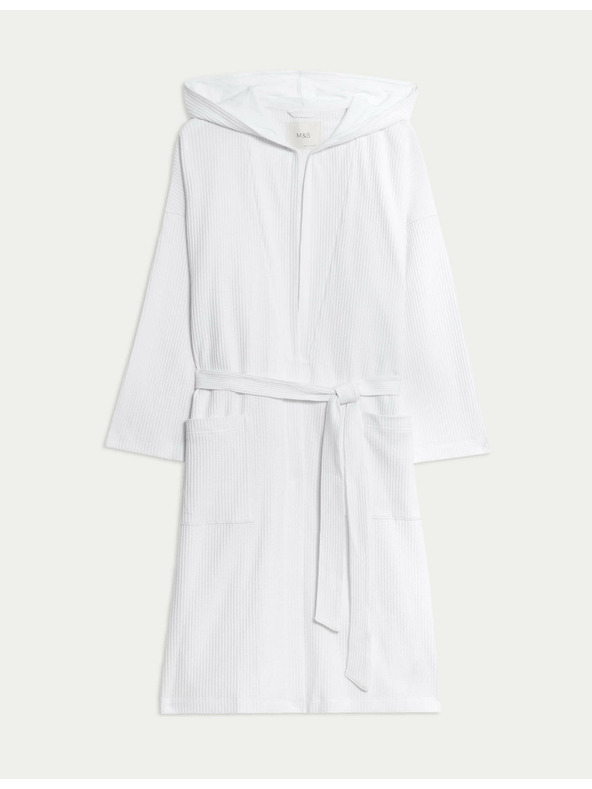 Marks & Spencer Pohodlný žerzový župan s vaflovým vzorom Marks & Spencer