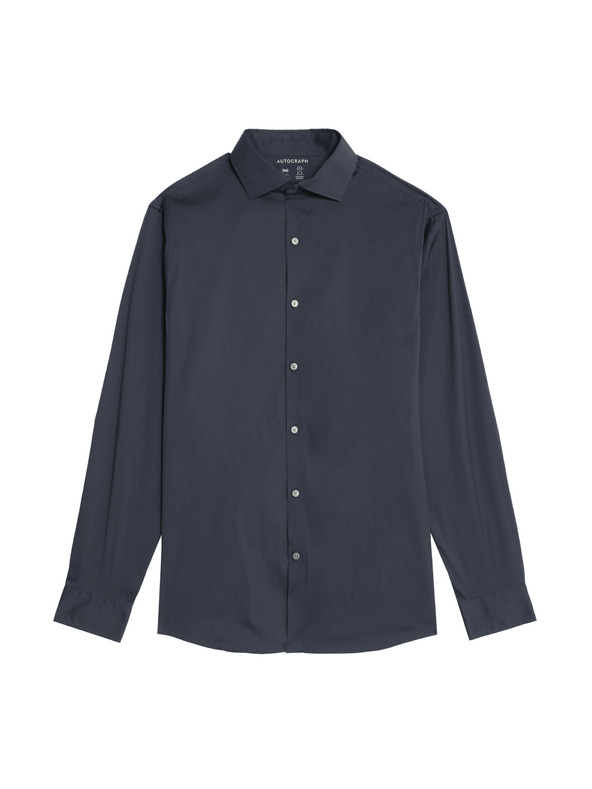 Marks & Spencer Košeľa úzkeho strihu Marks & Spencer námorná modrá