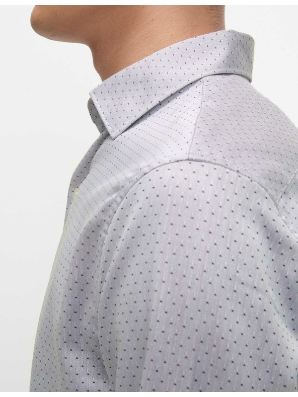 Marks & Spencer Košeľa štandardného strihu z čistej bavlny Marks & Spencer fialová