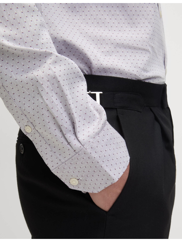 Marks & Spencer Košeľa štandardného strihu z čistej bavlny Marks & Spencer fialová