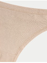 Marks & Spencer Tanga z modalu s technológiou Flexifit™, 3 ks Marks & Spencer béžová