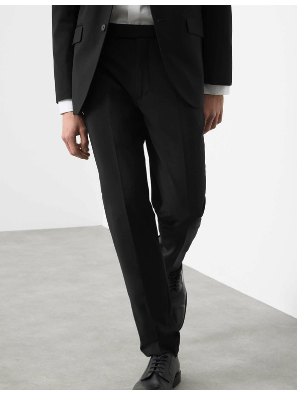 Marks & Spencer Mierne zúžené nohavice, zmes vlny Marks & Spencer