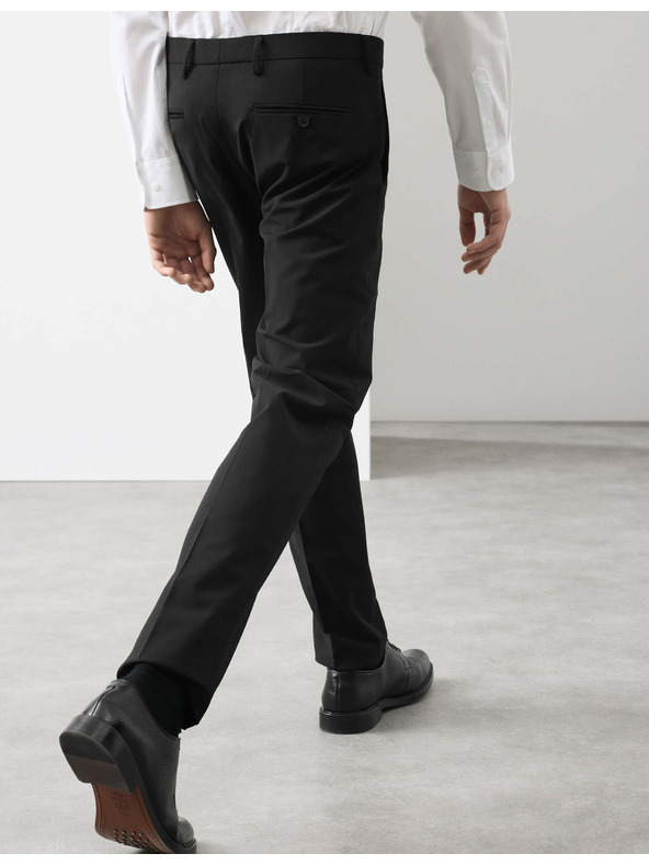 Marks & Spencer Mierne zúžené nohavice, zmes vlny Marks & Spencer