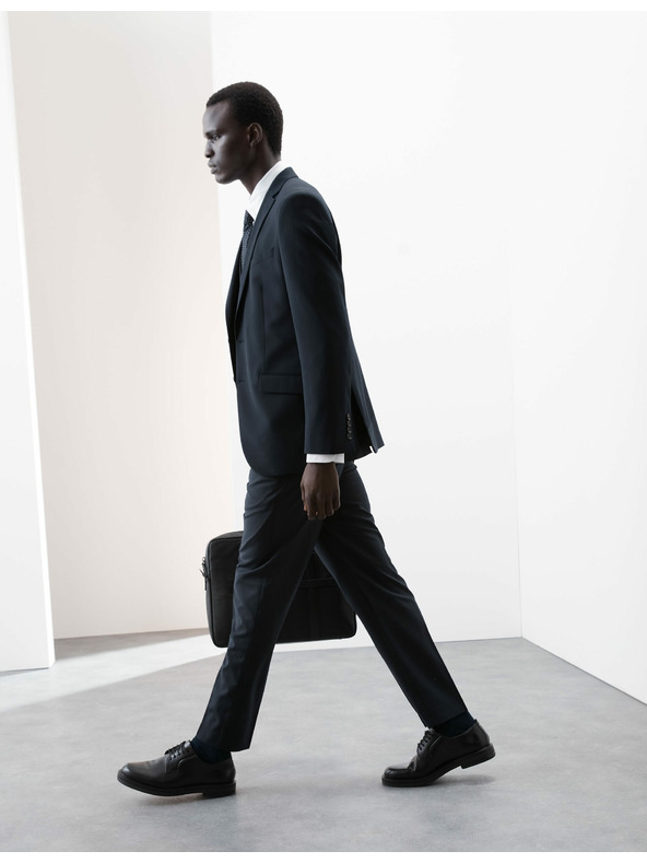 Marks & Spencer Mierne zúžené nohavice, zmes vlny Marks & Spencer