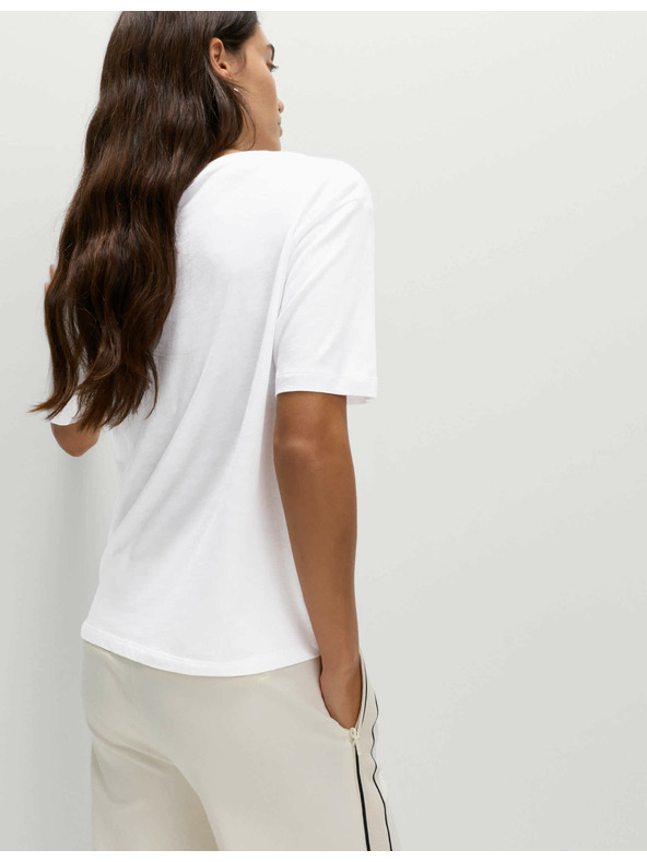 Marks & Spencer Marks & Spencer voľná košeľa z bavlny a modalu biela