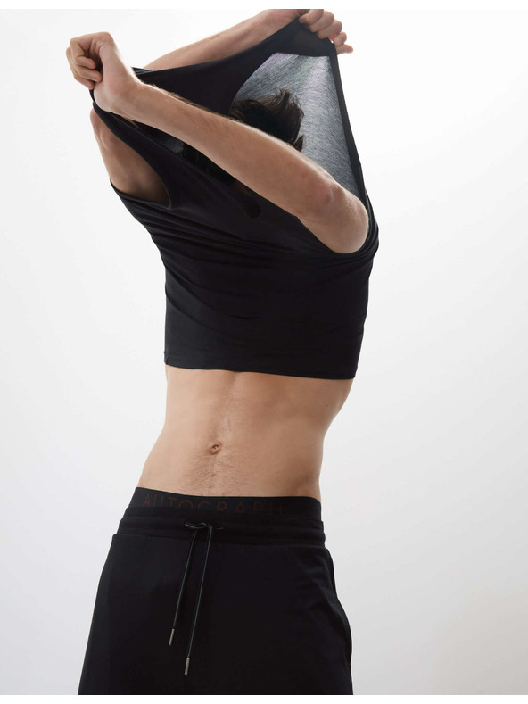 Marks & Spencer Tielko bez rukávov zo Supima® bavlny a modalu Marks & Spencer čierna