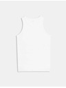 Marks & Spencer Tielko bez rukávov z bavlny Supima® a modalu Marks & Spencer biele