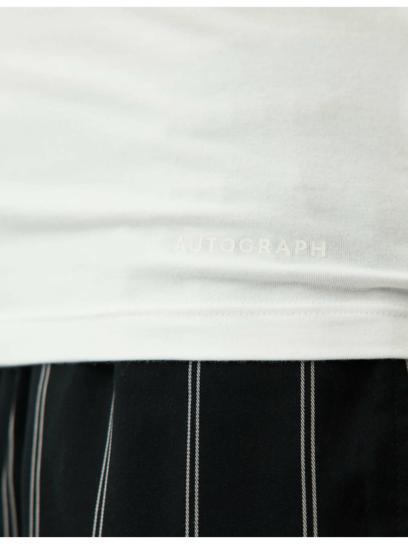 Marks & Spencer Tielko bez rukávov z bavlny Supima® a modalu Marks & Spencer biele