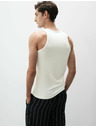 Marks & Spencer Tielko bez rukávov z bavlny Supima® a modalu Marks & Spencer biele