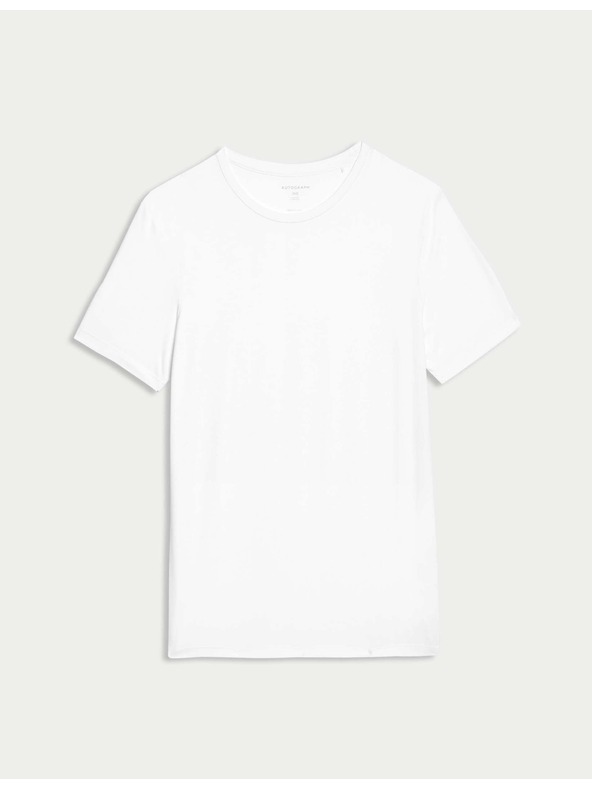 Marks & Spencer Tielko zo zmesi bavlny Supima® Marks & Spencer biele