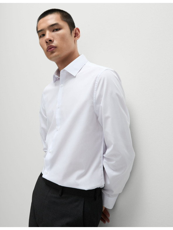 Marks & Spencer Košeľa slim fit, ľahké žehlenie Marks & Spencer biela