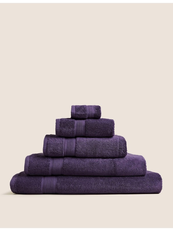 Marks & Spencer Extra jemný antibakteriálny uterák z čistej bavlny Marks & Spencer fialová