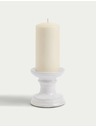 Marks & Spencer Keramický svietnik Marks & Spencer biela