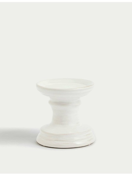 Marks & Spencer Keramický svietnik Marks & Spencer biela