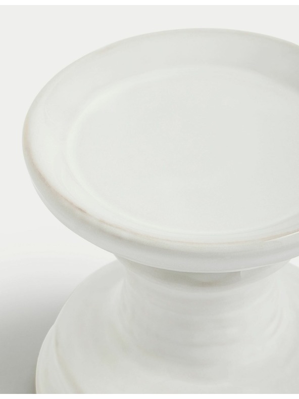 Marks & Spencer Keramický svietnik Marks & Spencer biela