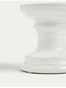 Marks & Spencer Keramický svietnik Marks & Spencer biela