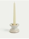 Marks & Spencer Keramický stojan na sviečku a čajovú sviečku Marks & Spencer biela