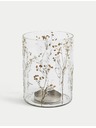Marks & Spencer Svietnik Hurricane s vytlačeným kvetom Marks & Spencer béžová