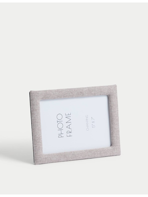 Marks & Spencer Látkový fotorámček 10 x 15 cm Marks & Spencer šedá