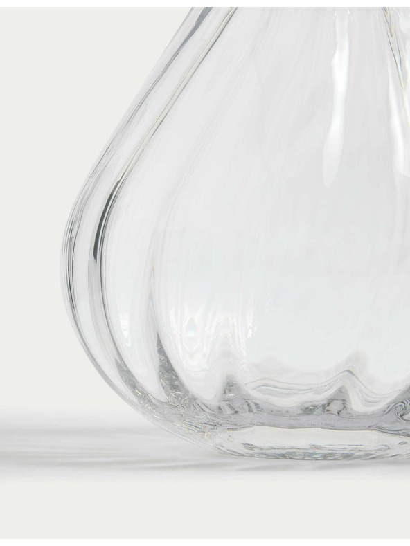 Marks & Spencer Sklenená váza s kyticou Marks & Spencer béžová