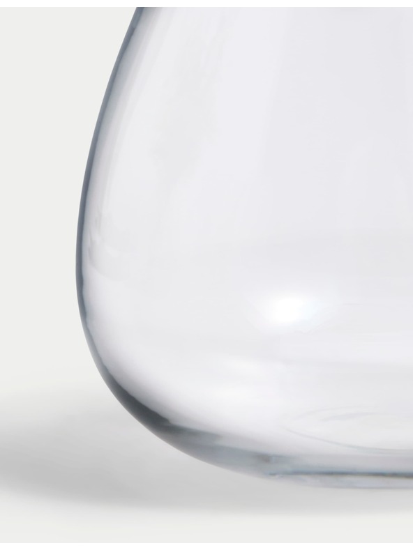 Marks & Spencer Malá sklenená váza v tvare slzy Marks & Spencer béžová