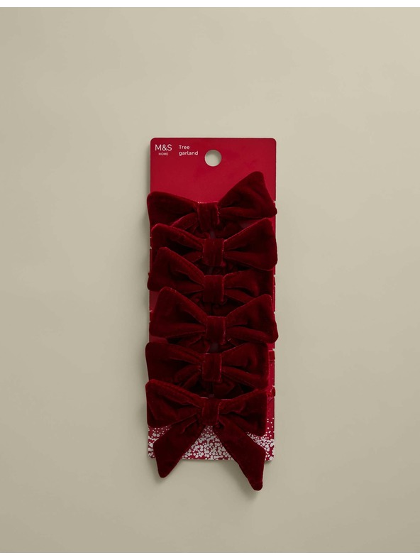 Marks & Spencer Zamatová baletka Marks & Spencer červená