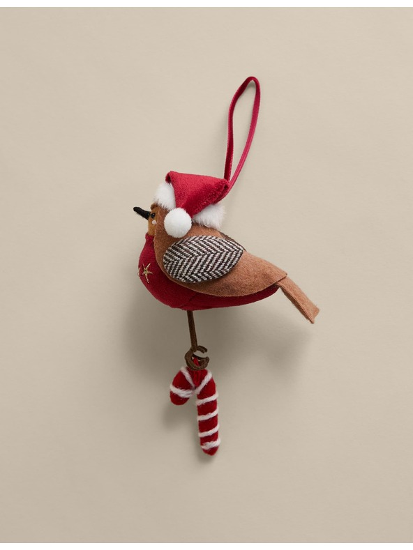 Marks & Spencer Závesná plstená dekorácia v podobe červienky Marks & Spencer hnedá