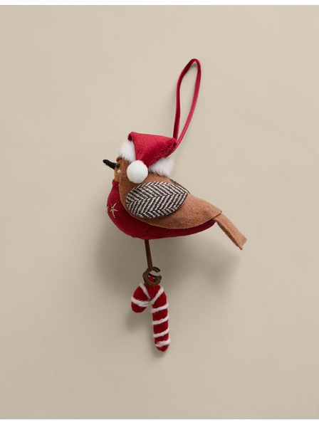 Marks & Spencer Závesná plstená dekorácia v podobe červienky Marks & Spencer hnedá