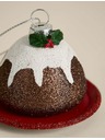 Marks & Spencer Vianočný puding ako závesná dekorácia Marks & Spencer hnedá