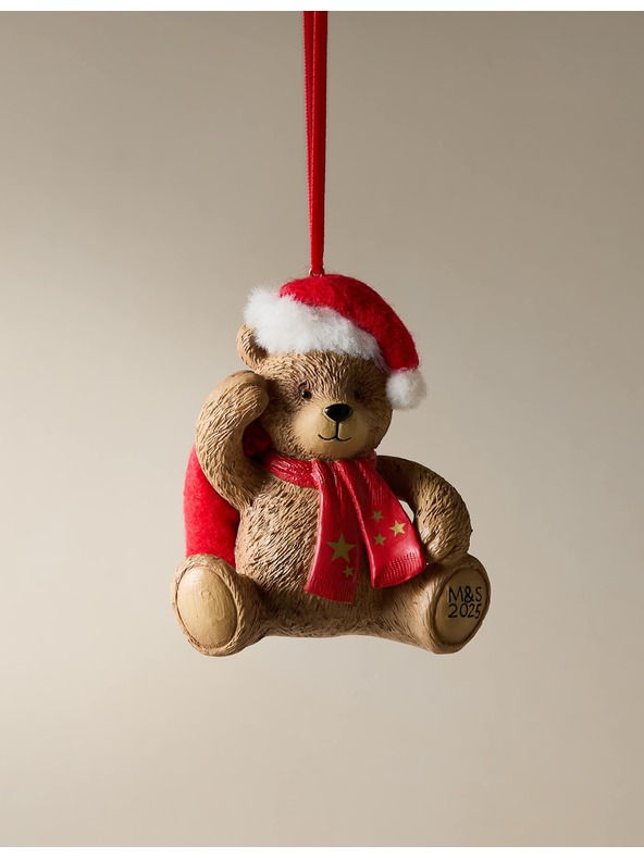 Marks & Spencer Pryskyricová závesná dekorácia Spencer Bear™ Marks & Spencer hnedá