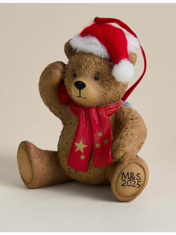 Marks & Spencer Pryskyricová závesná dekorácia Spencer Bear™ Marks & Spencer hnedá
