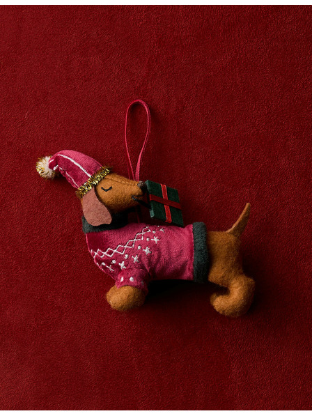 Marks & Spencer Plstená visacia ozdoba – jazvec Marks & Spencer hnedá