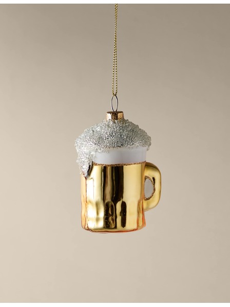 Marks & Spencer Sklo Závesná dekorácia na pivo Marks & Spencer žltá