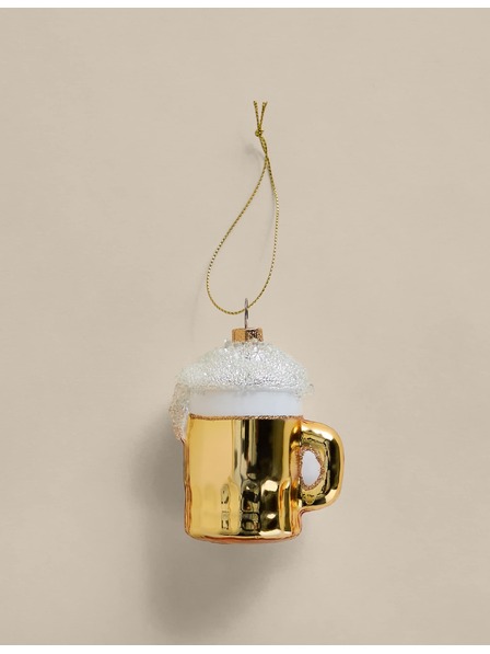 Marks & Spencer Sklo Závesná dekorácia na pivo Marks & Spencer žltá