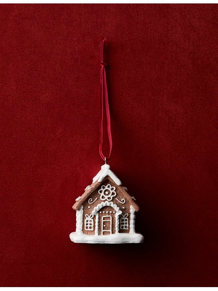 Marks & Spencer Závesná ozdoba na dom s perníkom Marks & Spencer hnedá