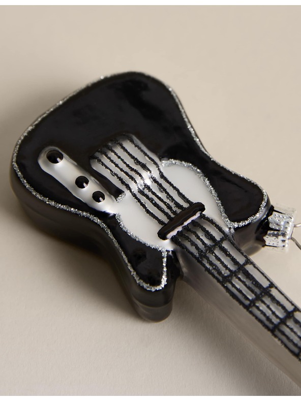 Marks & Spencer Sklenená závesná dekorácia – gitara Marks & Spencer viacfarebná