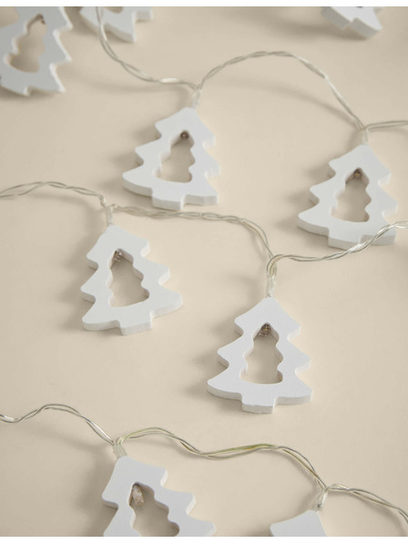 Marks & Spencer Svetelný reťazec na vianočný stromček, s 20 svetielkami, na batériu Marks & Spencer biela