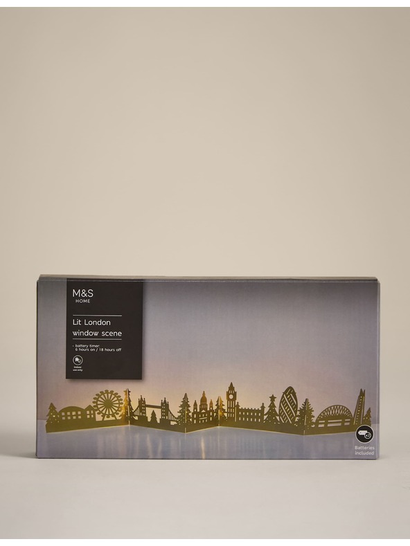 Marks & Spencer Rozsvietená londýnska dekorácia Marks & Spencer viacfarebná