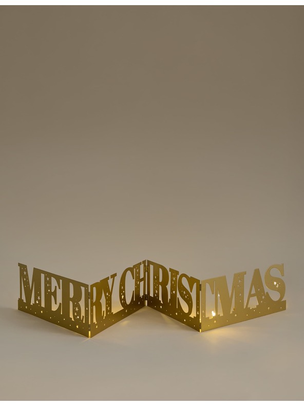 Marks & Spencer Svietiaca vianočná dekorácia Marks & Spencer zlatá