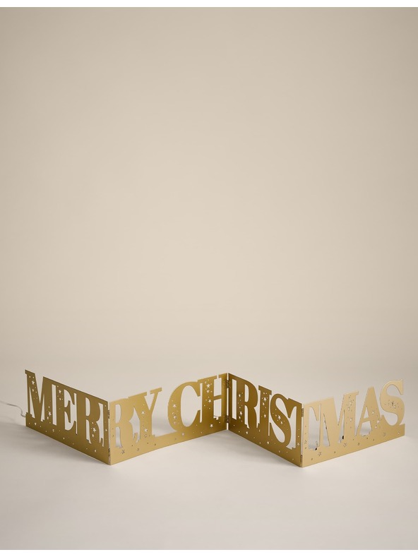 Marks & Spencer Svietiaca vianočná dekorácia Marks & Spencer zlatá