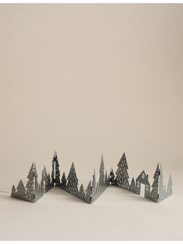 Marks & Spencer Svietiaca ozdoba s motívom lesa Marks & Spencer strieborná