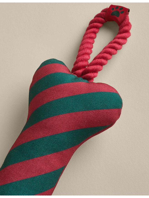 Marks & Spencer Hračka pre psov – pruhovaná kosť Marks & Spencer zelená