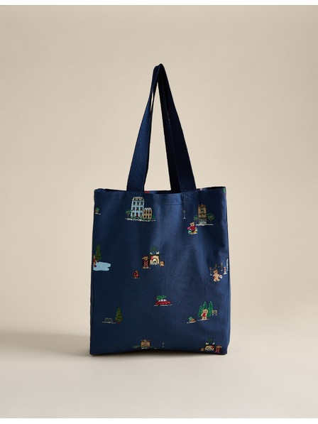 Marks & Spencer Vianočná taška s rúčkami z čistej bavlny s motívom Spencer Bear™ Marks & Spencer viacfarebná