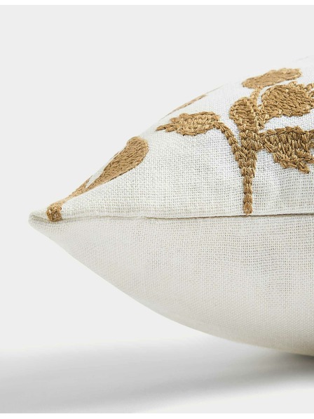 Marks & Spencer Podhlavník zo zmesi ľanu s kvetinovou vyšívanou potlačou Marks & Spencer zlatá