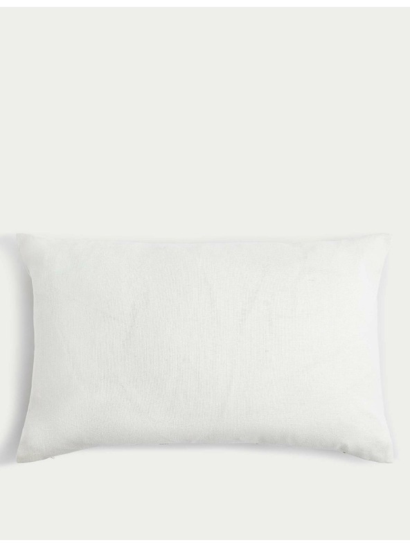 Marks & Spencer Podhlavník zo zmesi ľanu s kvetinovou vyšívanou potlačou Marks & Spencer zlatá