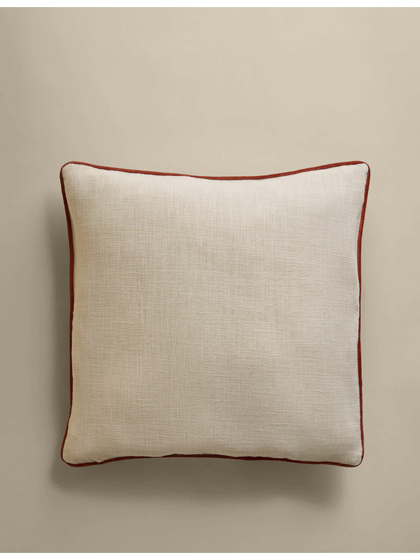 Marks & Spencer Vankúš z čistej bavlny s kvetinovou výšivkou Marks & Spencer smotanová