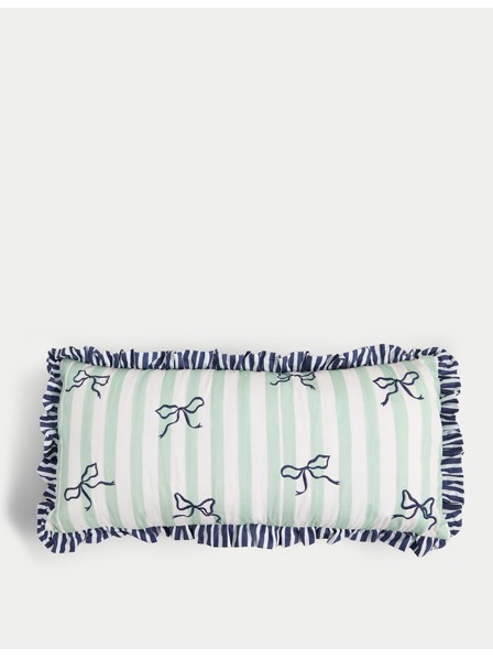 Marks & Spencer Vankúšik s prúžkami, s vysokým podielom bavlny Marks & Spencer zelená