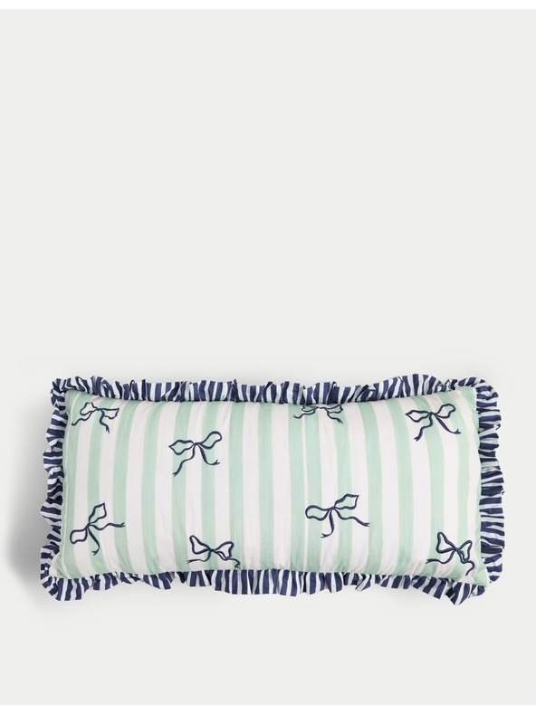 Marks & Spencer Vankúšik s prúžkami, s vysokým podielom bavlny Marks & Spencer zelená