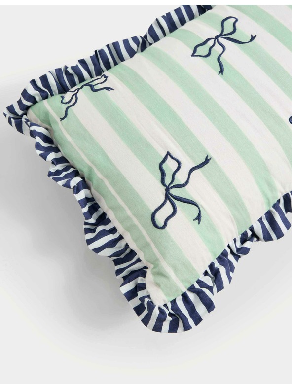 Marks & Spencer Vankúšik s prúžkami, s vysokým podielom bavlny Marks & Spencer zelená